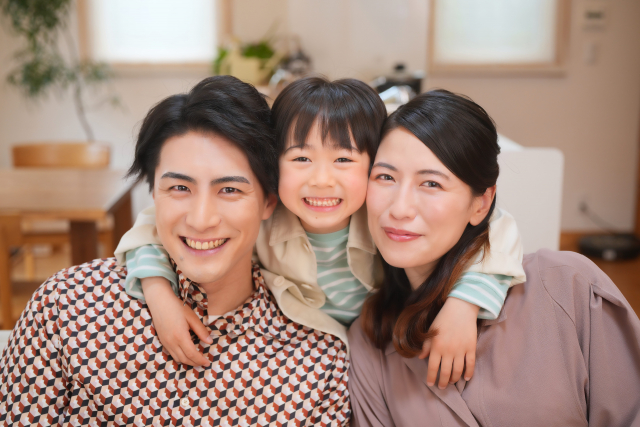笑顔の家族